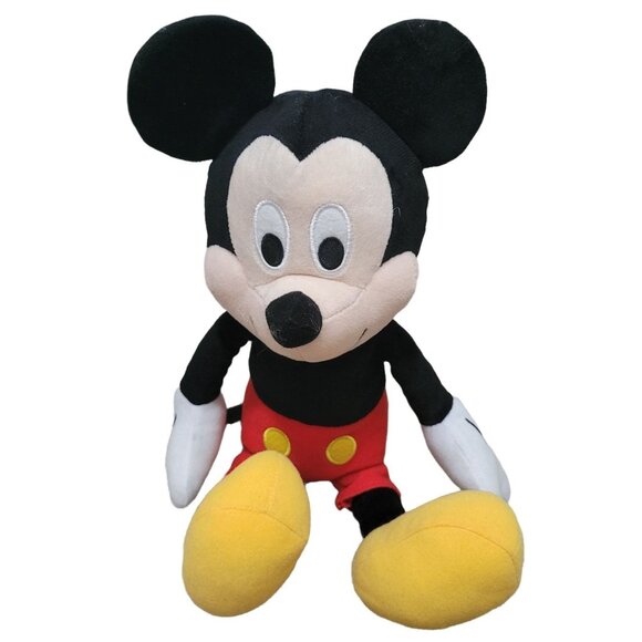 Disney Mickey Mouse 14 in Plush Red Yellow Shoes Stuffed Animal Toy Kohls Cares - Picture 1 of 5